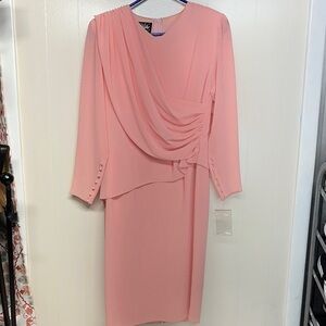 NWT Vintage Ursula Draped pink Dress perfect for Easter or a formal event